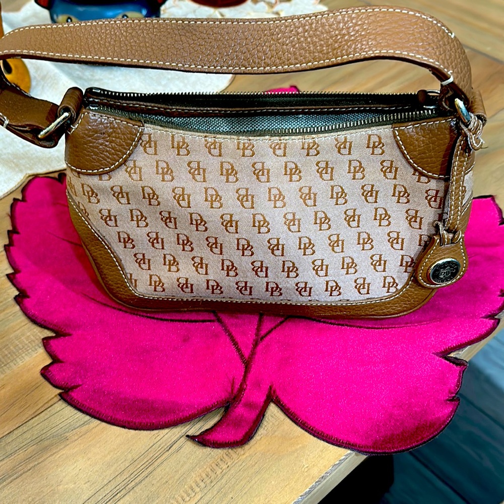 Dooney and Bourke small satchel signature print bag